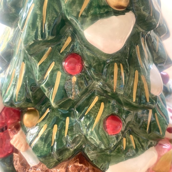 1995 OMNIBUS By Fitz & Floyd Mint Condition Christmas Water Pitcher - Picture 4 of 8